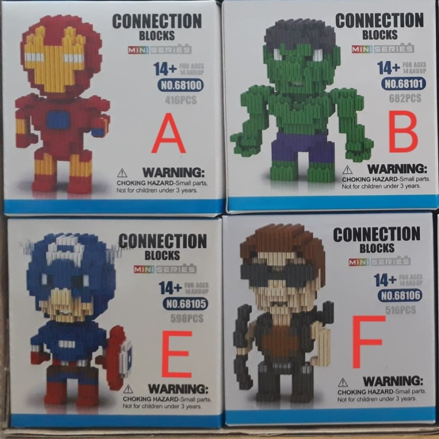 TERMURAH LEGO KW LINKGO CONNECTION BLOCKS AVENGERS MAINAN IMPORT