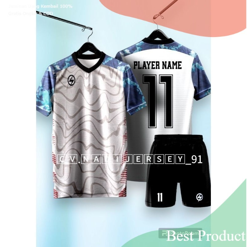 GRATIS SABLON Nama +nomer Jersey Futsal Printing Dewasa Grade Custom  Baju sepak Bola Dewasa kaos ol
