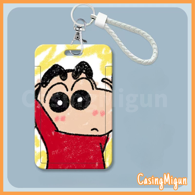 

ID CARD HOLDER MOTIF KAWAII TEMPAT KARTU PHOTOCARD PHOTO CARD MEMBERIKAN TALI TANGAN TINGKAT TINGGI,Tokoh kartun Crayon Shin-chan yang lucu
