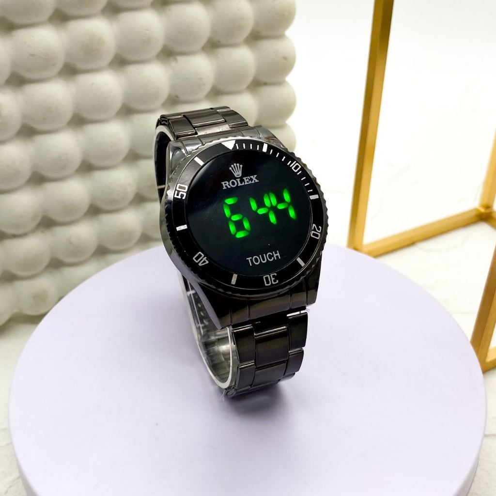 Edisi Terlaris Jam Tangan Pria Digital Business Rantai Stainless Steel Bulat Quartz Alloy Outdoor Pr