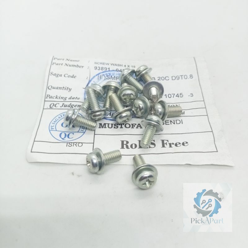 BOLT M4X12 ORIGINAL BAUT 7 M4 1 CM BAUT KARBULATOR DOBELE RING BAUT ORI pickapart