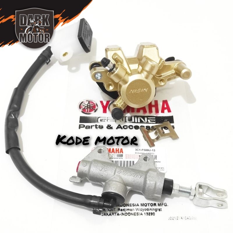 Kaliper belakang + master rem set belakang Yamaha 3C1 V-ixion New , R15 v2 , Xabre , NVL , NVA asli 