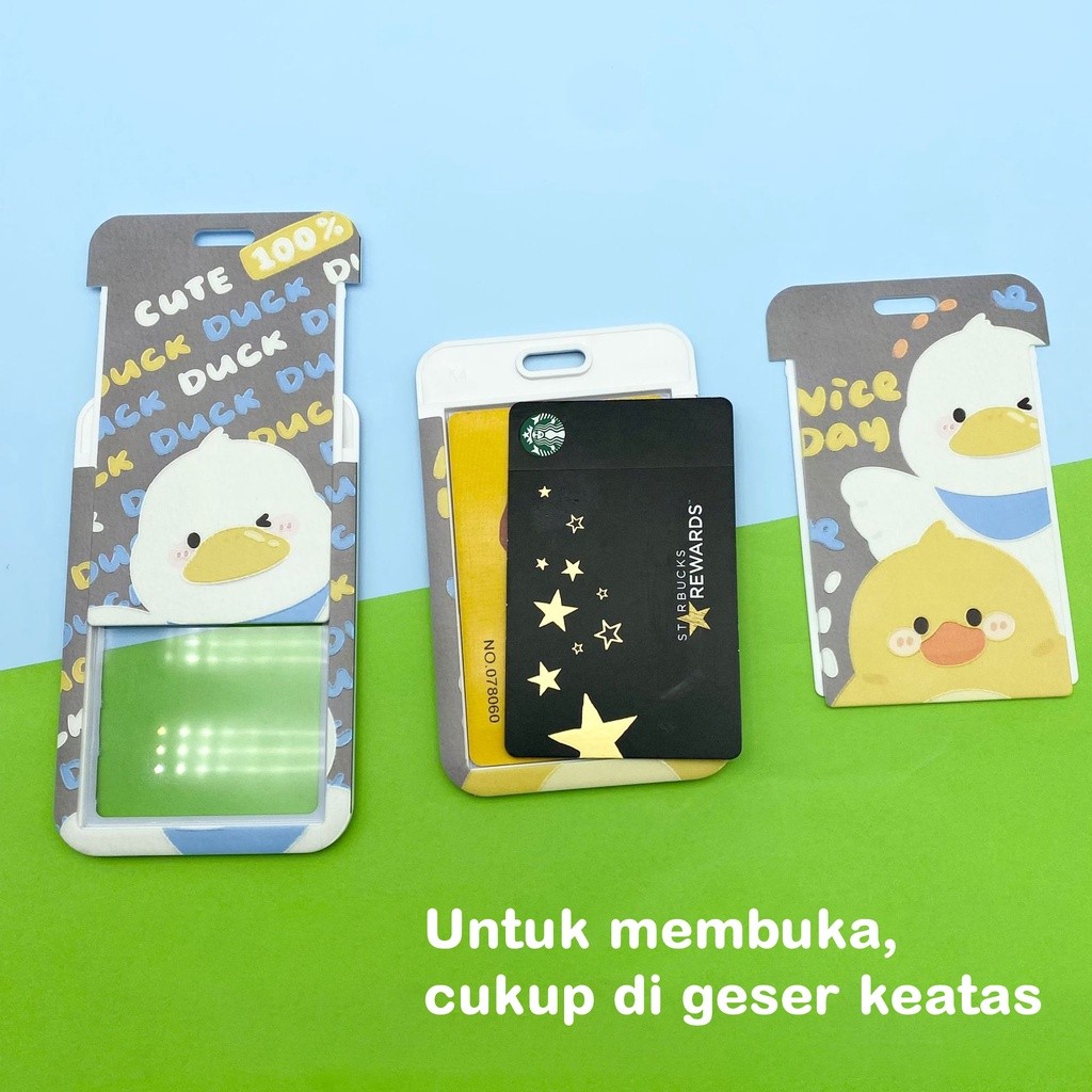 

ID CARD HOLDER MOTIF BEBEK DUCK TEMPAT KARTU PHOTOCARD PHOTO CARD