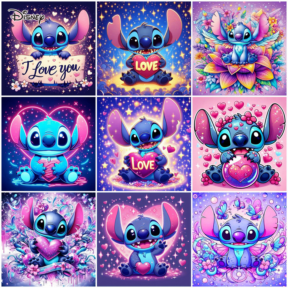 

Disney Ainting by Numbers Adults Lilo Stitch Adult Number Painting Cartoon Stitch Picture for Living Room Home Decoration