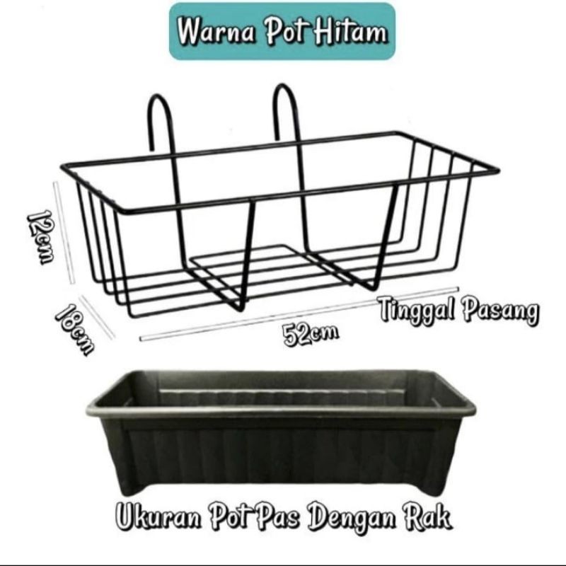 Rak Pot Pagar Panjang