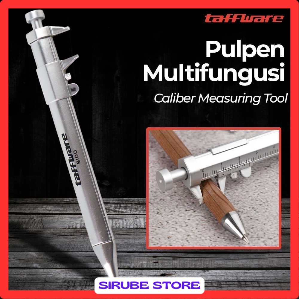 

Taffware Pena Pulpen Ballpoint Pen Caliber Measuring Tool Scale Ruler - B100