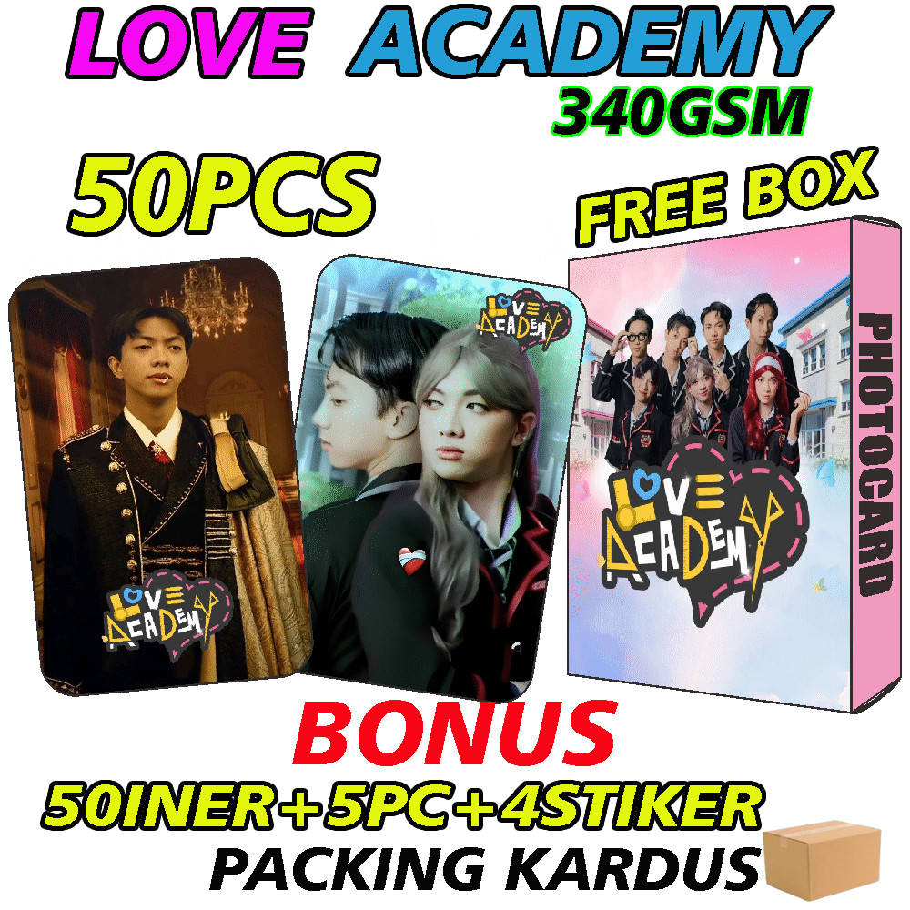 PHOTOCARD SPTRAKORI LOVE ACADEMY ALETTA VERNAN NOLAN SAPUTRA KORI SASTRA LIORA ZELENA GLOWSSY