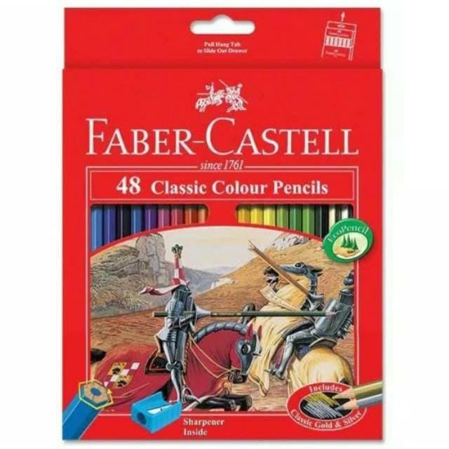 

best -Pensil Warna Faber Castell 48 Classic / Free Rautan - 48 warna