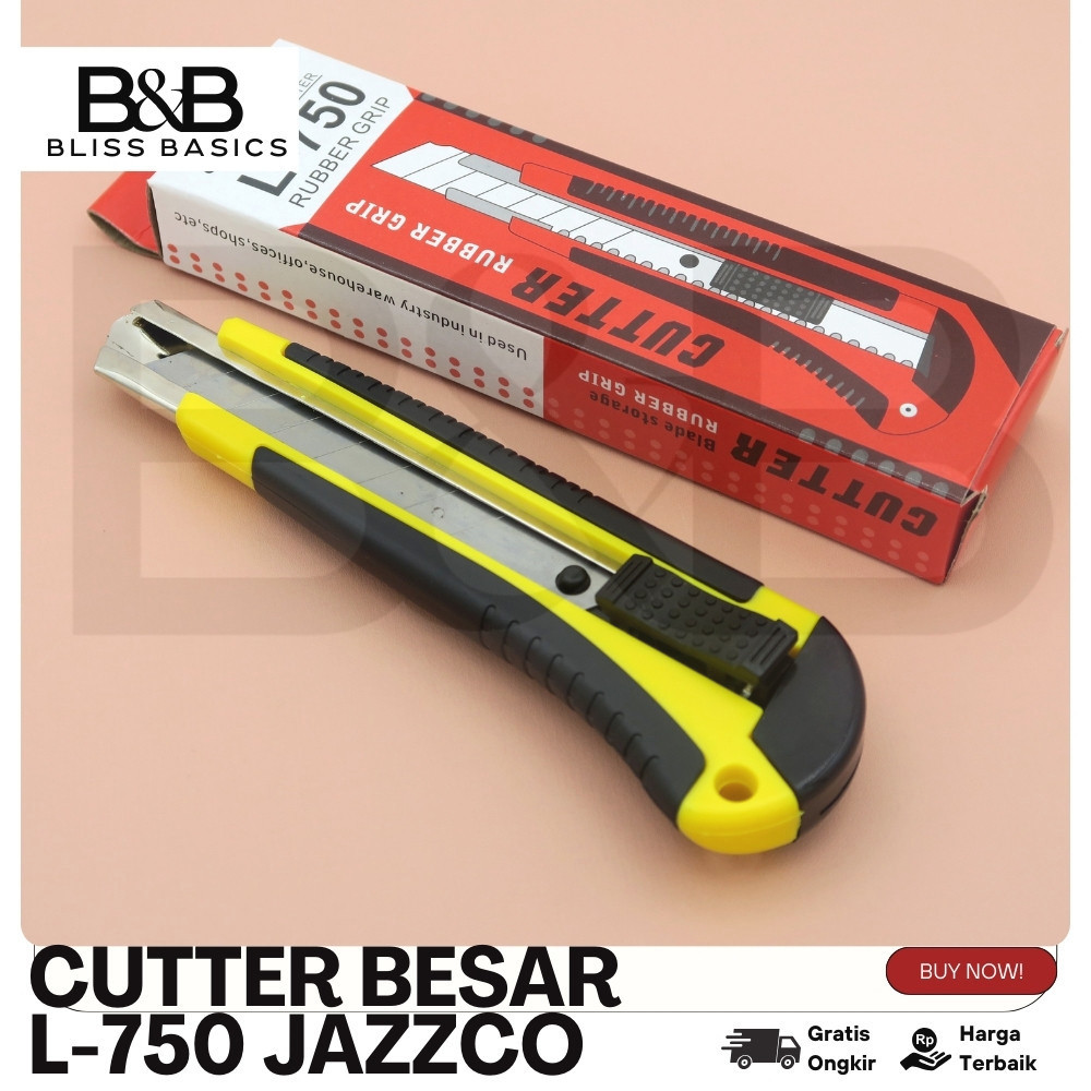 

1 Box isi 12 pcs Cutter Pemotong JAZZCO L-750
