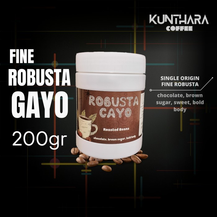 

[PROMO TERBAIK] Kopi Robusta Gayo - 200gr I Biji/Bubuk - bean(biji)