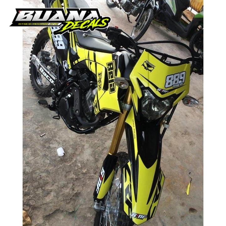 

MJ DECAL FULL BODY CRF 150 L MENGKILAP BEBAS REQUEST DESAIN SESUKA HATI Motorcycle