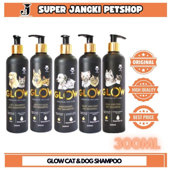 Glow Shampo Premium Pet Care Anjing Kucing 300ml shampo