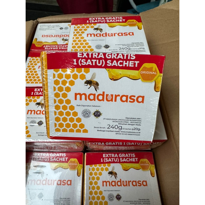 

Cahayadstore Madurasa Madu Minuman Madu Original Cair Isi 12 Sachet 20Gr Kesehatan Daya Tahan Tubuh