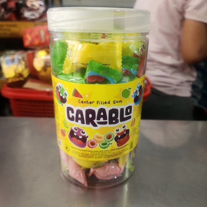 

permen karet carablo 80 butir toples