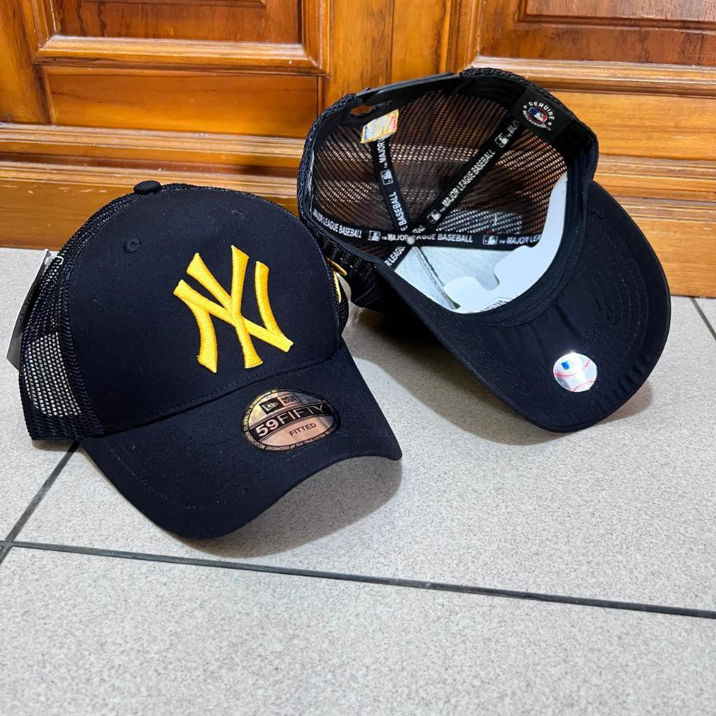 Topi Trucker Ny MLB Topi Pria Jaring Baseball Premium
