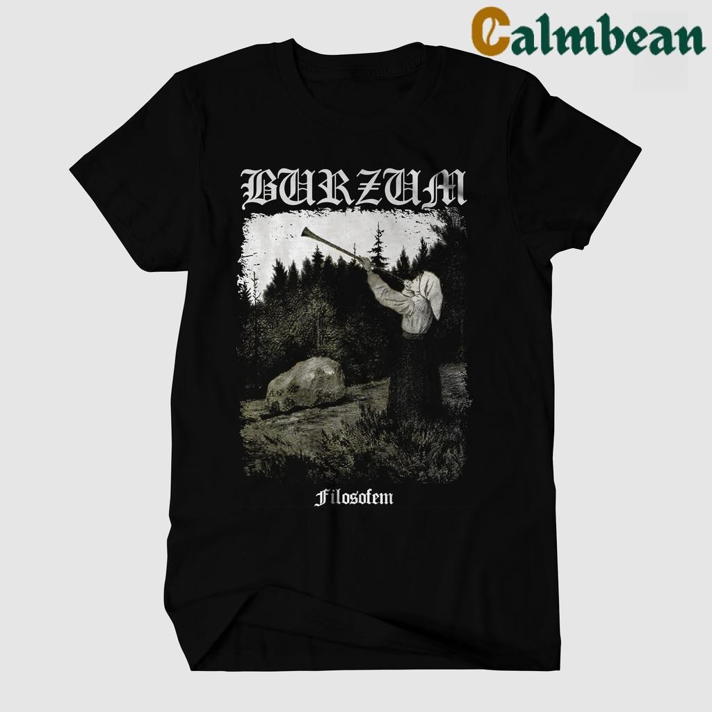 CALMBEAN KAOS BAND / KAOS BURZUM / BAJU BURZUM KREM / BAJU BAND BURZUM / BAJU MUSIK ROCK METAL / COL