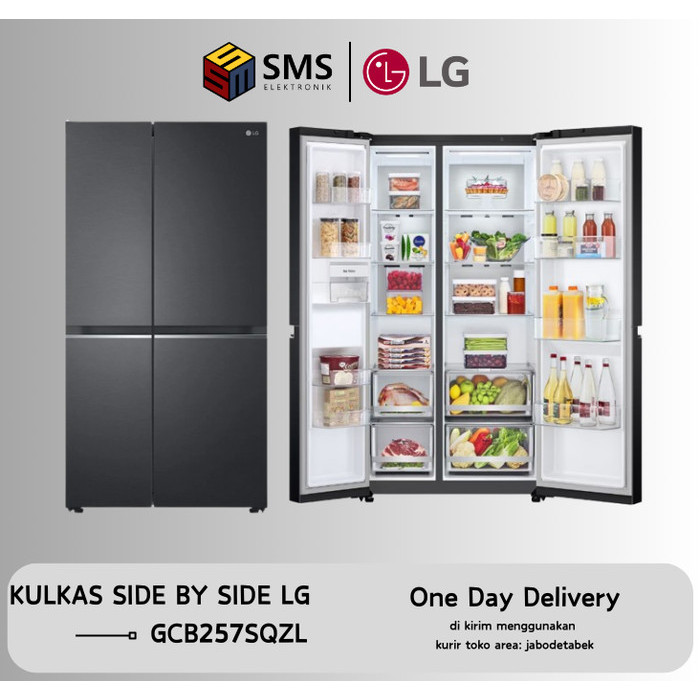 LG GC-B257SQZL Kulkas LG Side By Side GCB257 257SQZL GCB257SQZL