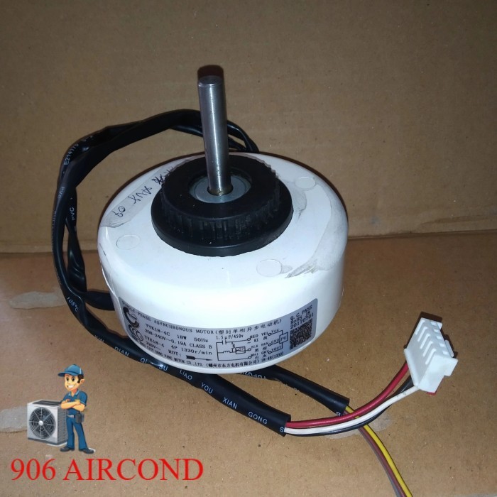 Sparepart dinamo motor fan indoor ac aux r410