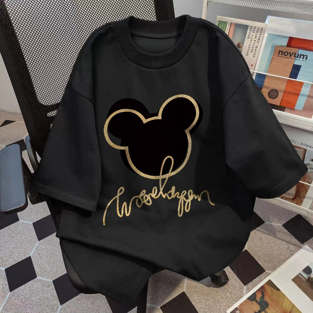 KAOS MURAH  Baju Wanita Mickey Mouse Kaos Bermotif Biru Baju Kaos  Wanita Korean //COD
