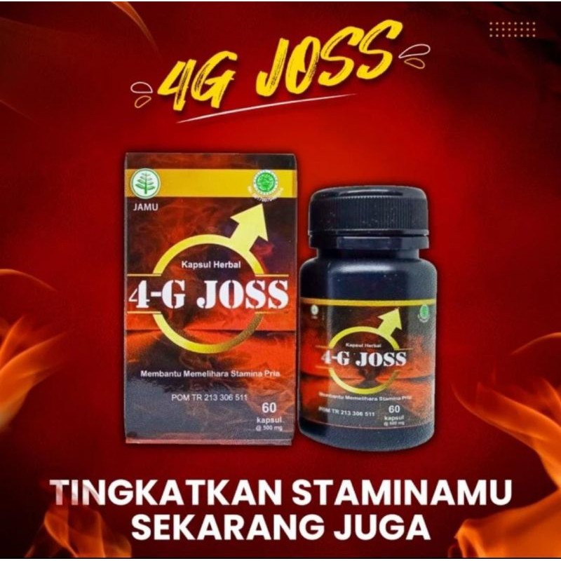 4G Joss Kapsul Herbal Obat Penambah Stamina Pria 4 G Joss Asli Original