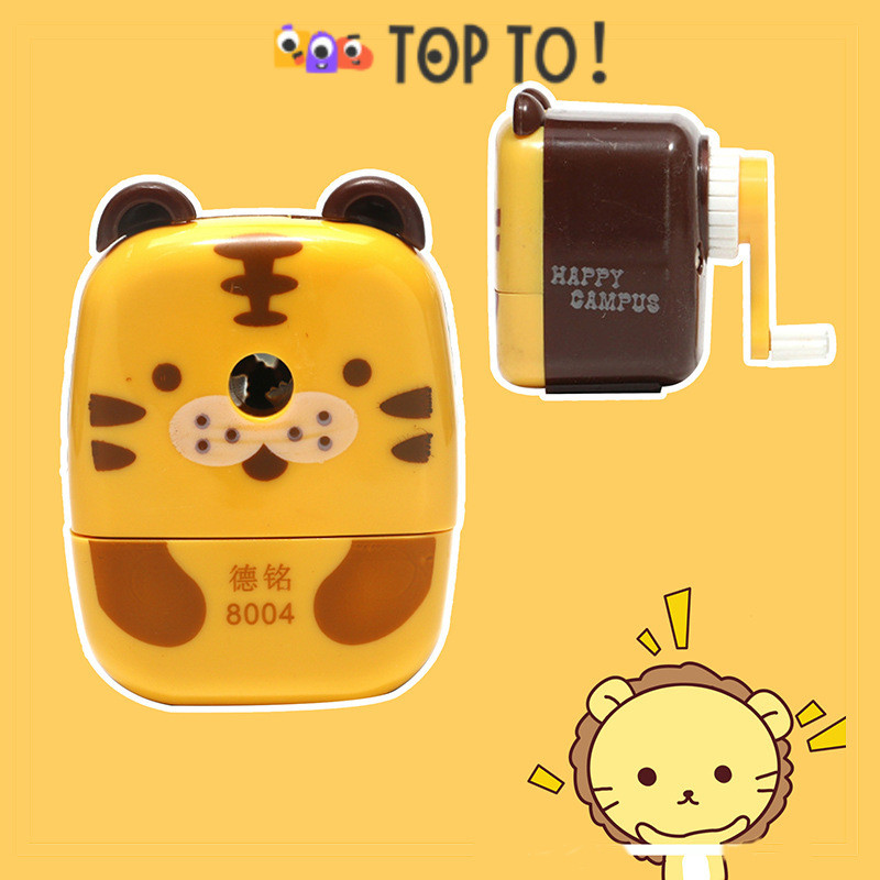 

Rautan putar mini harimau panda /serutan meja sharpener karakter animal tiger lucu