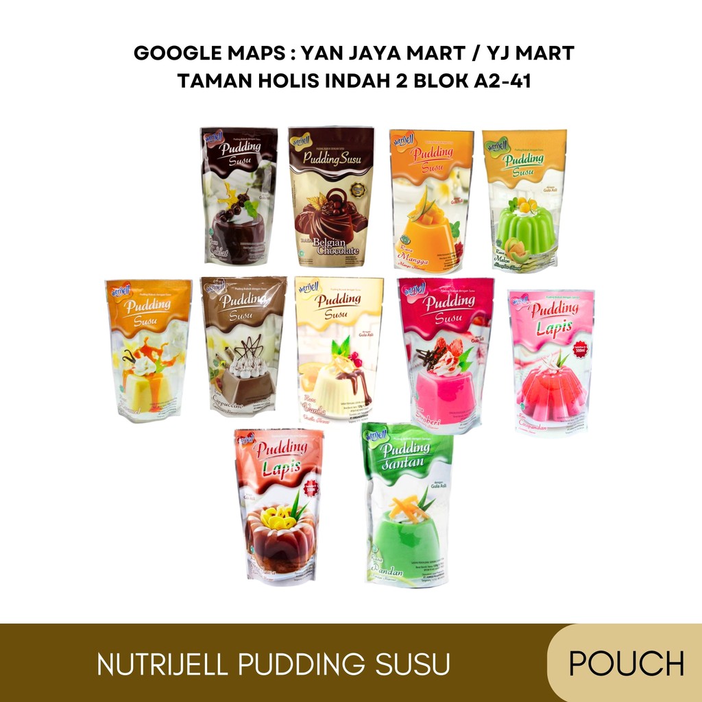 

Nutrijel Puding Susu/Lapis/Santan Pouch