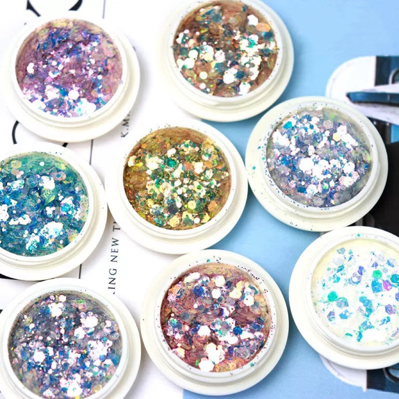 Glitter Tabur Fairy Eyes Nail Art Dekorasi For Nail Art Accesories Nail Art