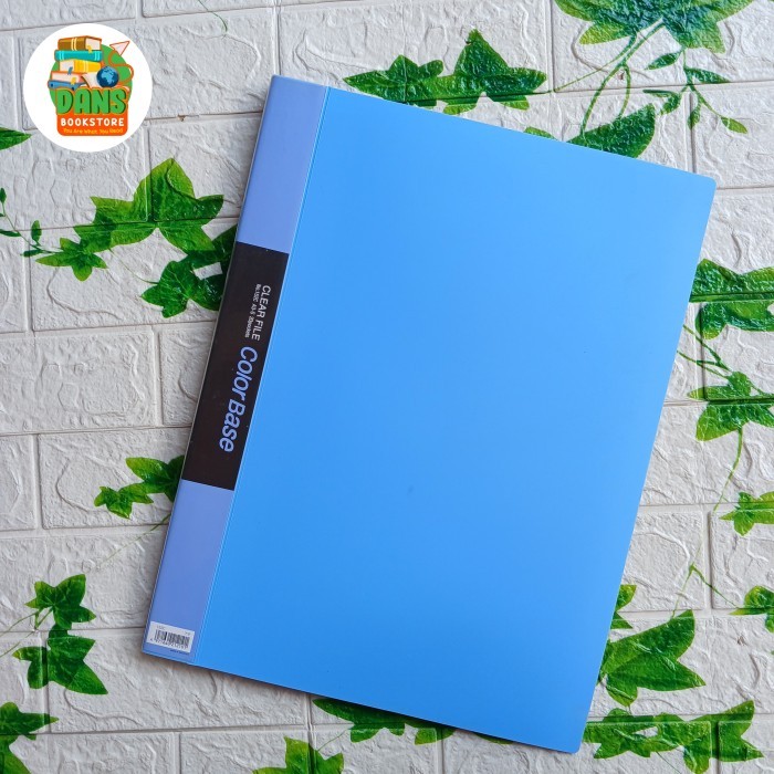 

KING JIM 152C Clear File Holder Color Base ukuran A3-S isi 20 Pockets - Biru