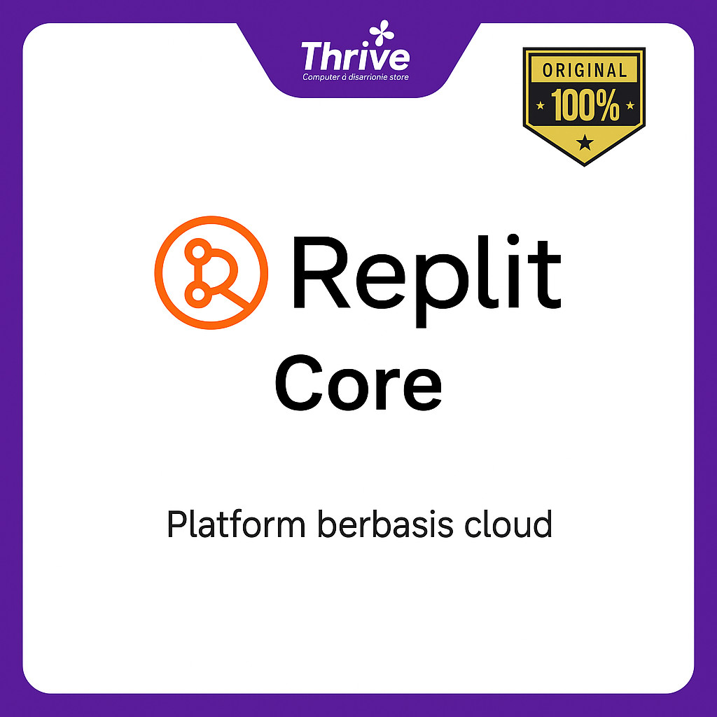 Replit Core Yearly - Platform Cloud Terbaik untuk Pengembangan Aplikasi (Billed Annually)
