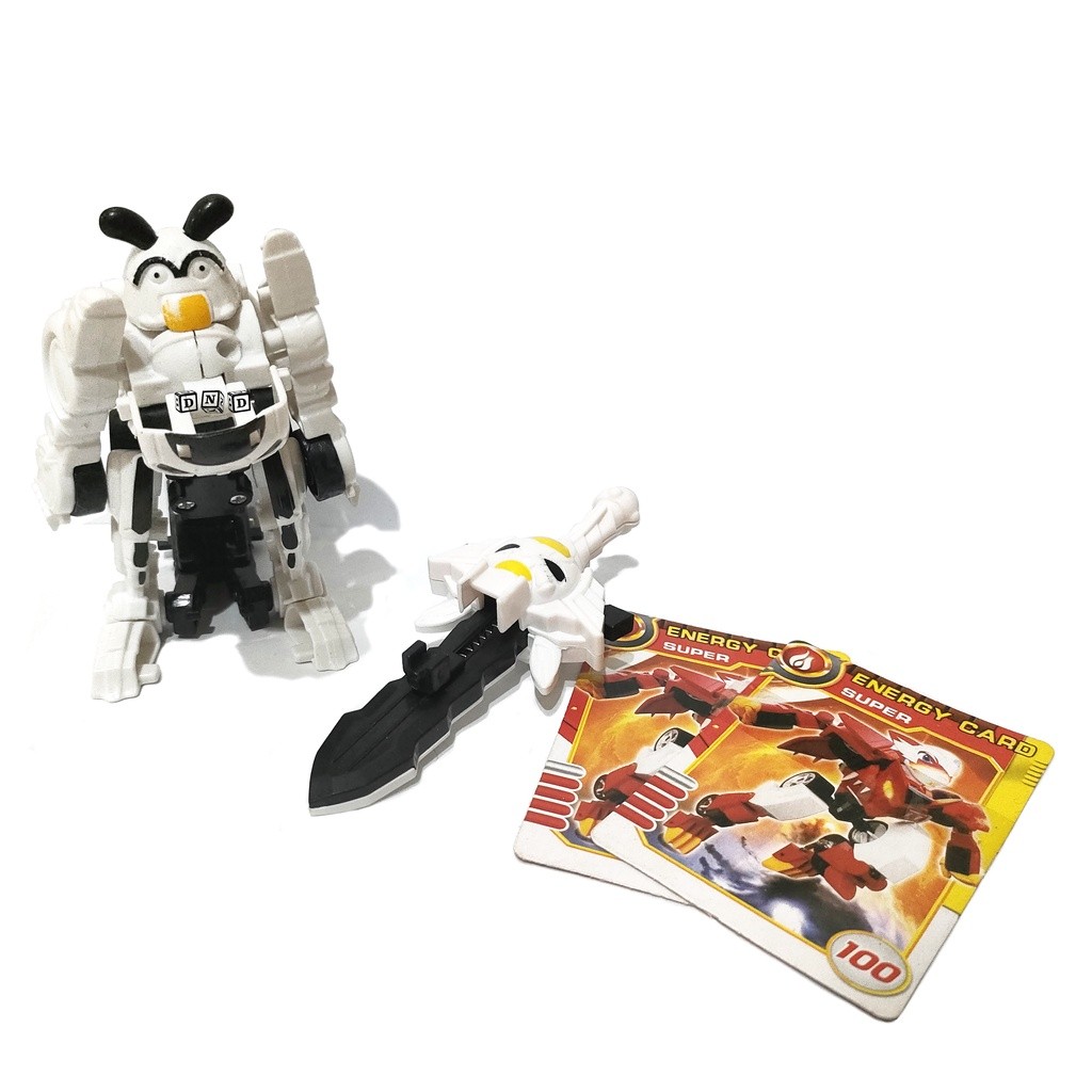 PALASTONESHOP Mainan Anak Laki-Laki Robot Monkart Megaroid Bitroid Moncha Combination 2 in 1