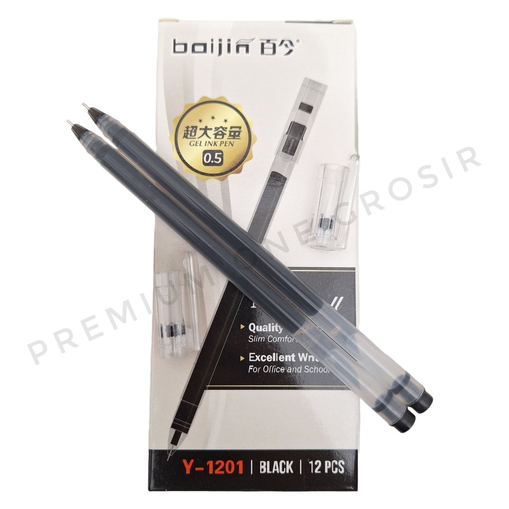 

1 Kotak Isi 12 Pcs Pena Gell BAIJIN / Pena Gell BAIJIN Y - 1201