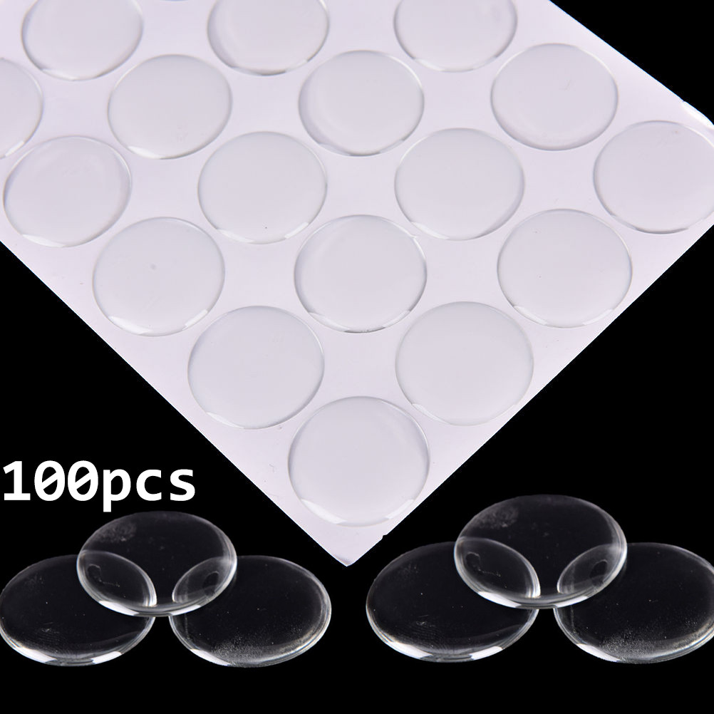 

100pcs/sheet 25mm Round Dome 3D Crystal Resin Self Adhesive Patch Dots Label Clear Epoxy Stickers For Bottle Caps Crafting DIY