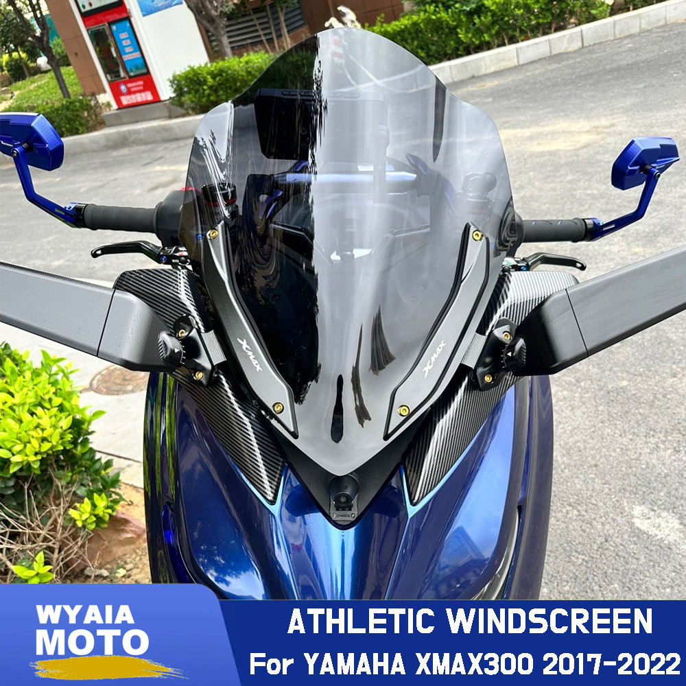 For Yamaha Xmax-300 XMAX300 2017-2022 Motorcycle Sport Windshield WINDSCREEN xmax300 X-max300 Deflec