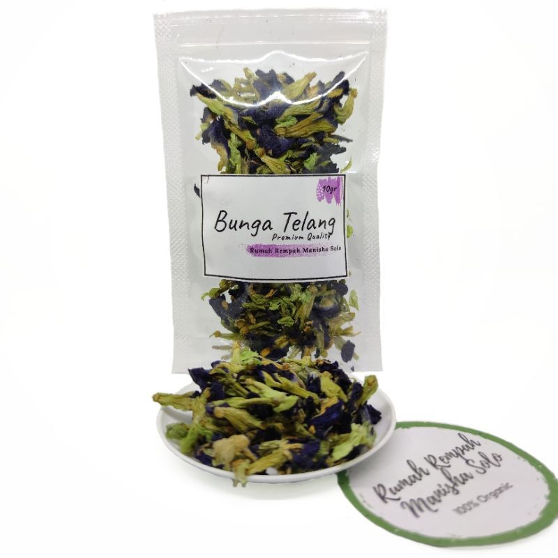 

Bunga Telang Butterfly Pea Flower Teh Biru 10gram - Rumah Rempah Manisha Solo