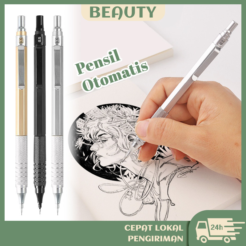 

0.5MM Pensil Mekanik Metal Mechanical Drafting Pencil Dengan Pusat Gravitasi Rendah Untuk Sekolah