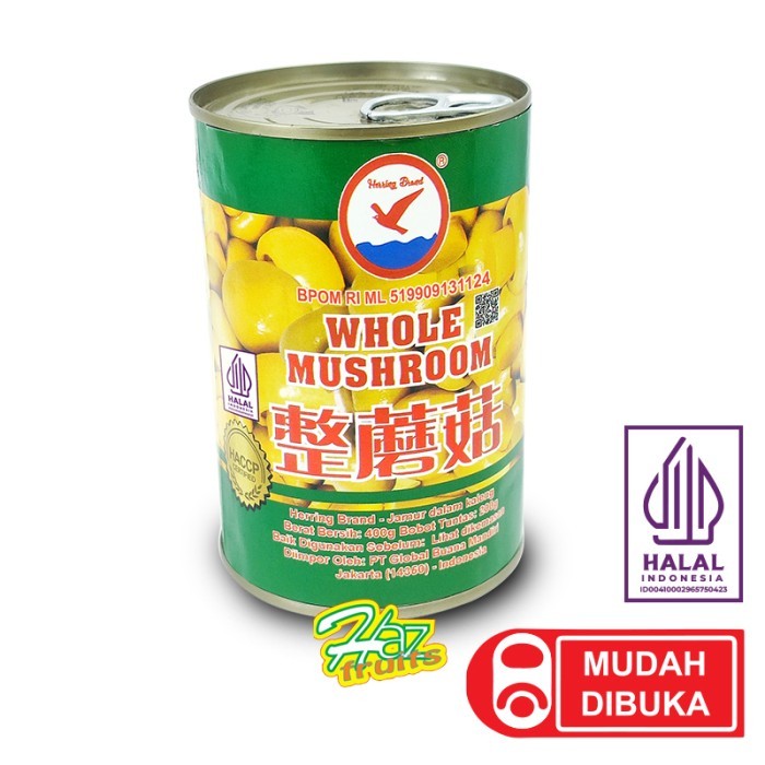 

Herring Brand Canned Whole Mushroom Jamur Kancing Kaleng 400 gram