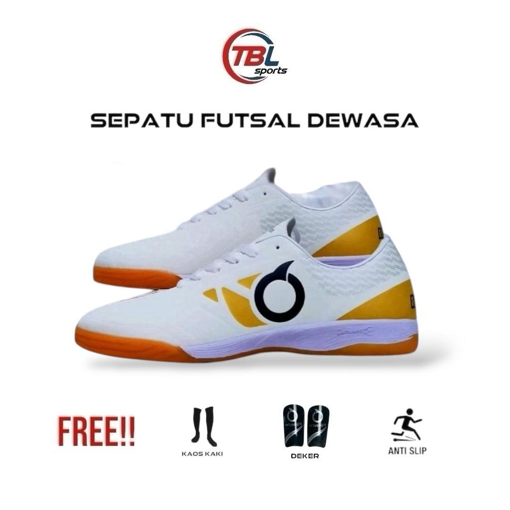 TBL Sport - Sepatu Futsal Ortuseight Jogosala Marvelous Hitam Putih