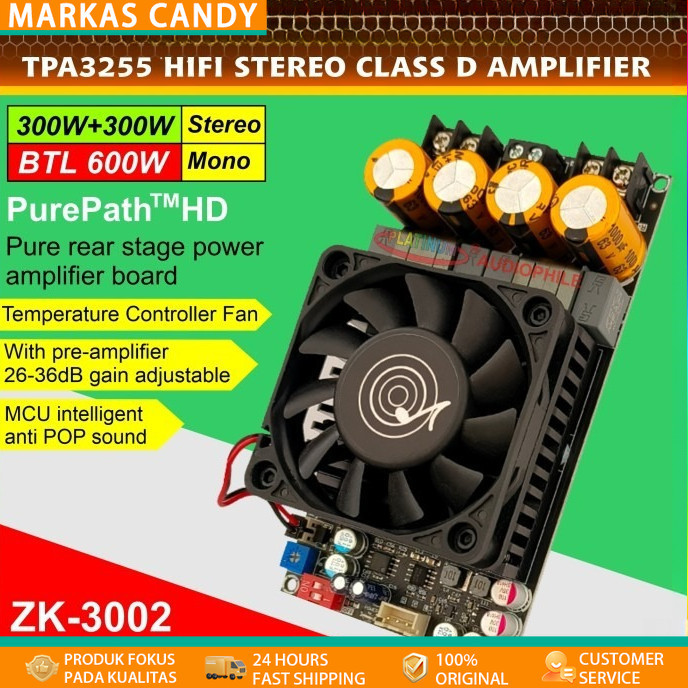 TPA3255 Amplifier Class D Stereo / BTL bridge Hifi Amplifier ZK-3002