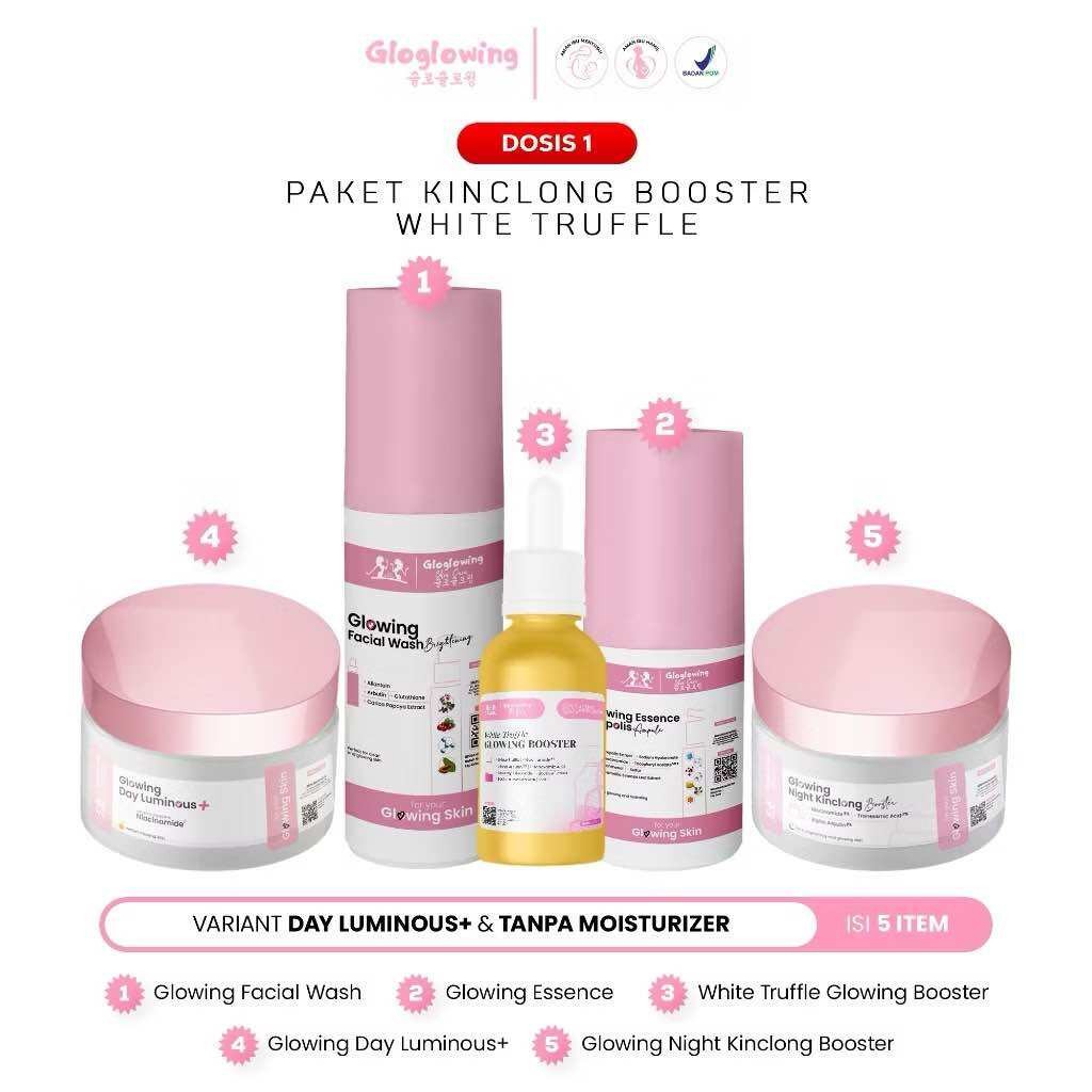 LS DOSIS 1 Paket GLOGLOWING Skincare Glowing Kinclong Booster Bpom