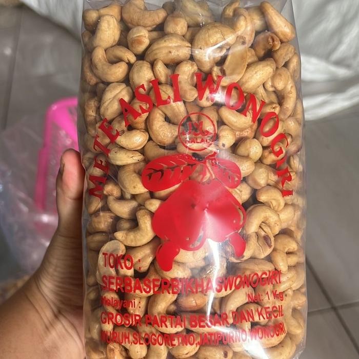 

[SPECIAL LIVE] KACANG METE GORENG GURIH BAWANG 1KG mede Cemilan Snacks Food Asin kacang metewonogiri - 1kg goreng Original