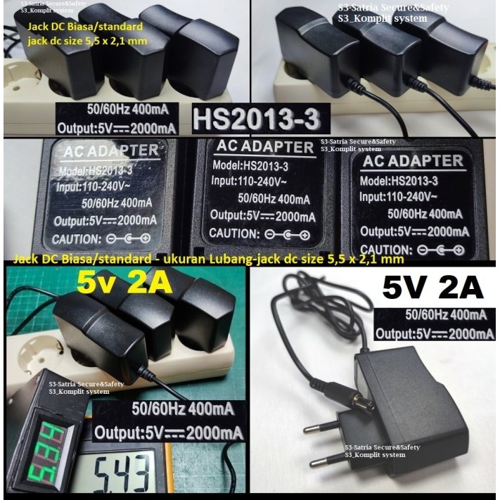 Adaptor 5v 2000mA Adapter DC5V 2a dc 1000mA 800mA 500mA power supply