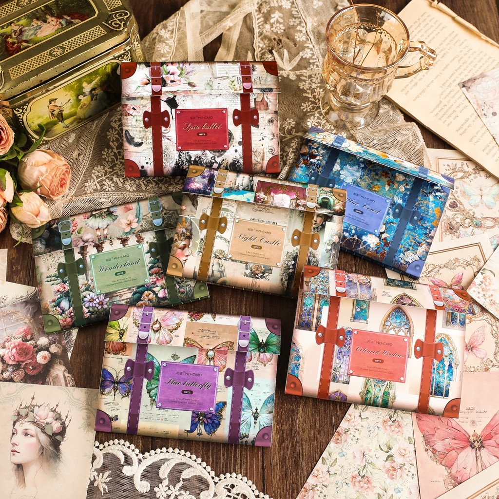 

JIANQI 60pcs Vintage Background paper Materials Paper Combo Kit DIY Junk Journal Collage Photo Album Decor Scrapbook Supplies