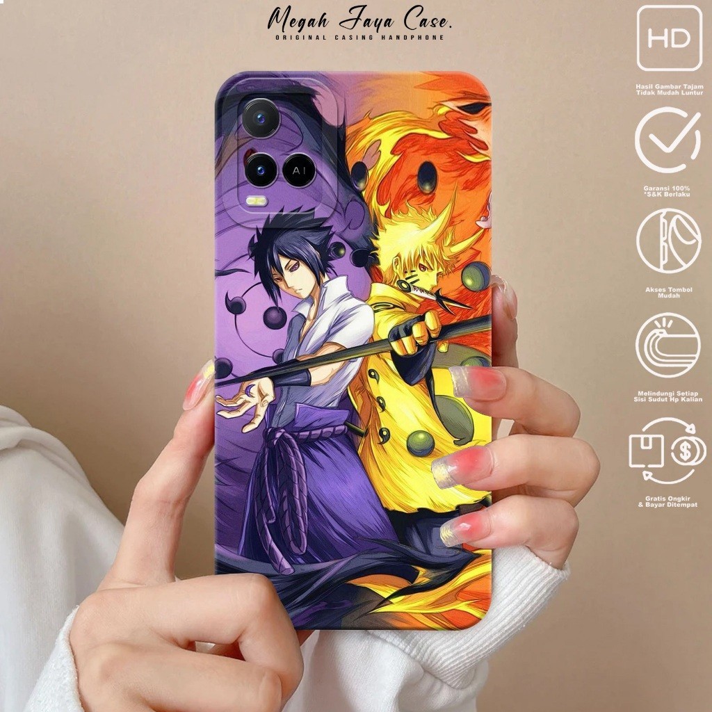 Case VIVO Y21 Y21S Y21T Y33S Y33T Y21A - Casing Hp VIVO Y21S Y21 Y21T Y21A Y33S Y33T  Motif Anime NR