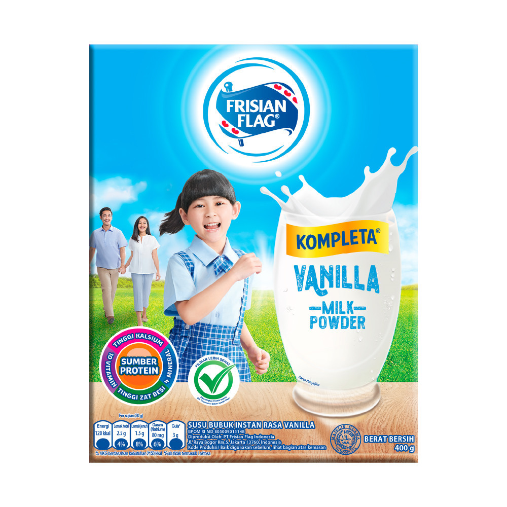 

Frisian Flag Susu Bubuk Keluarga Kompleta Vanilla 400 gr