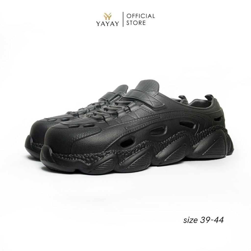 [DISKON GILA] YAYAY Sandal Sepatu Karet Pria Sepatu Sandal Size 39-44