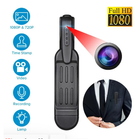 Kamera Pengintai Spy Camera Bentuk Pulpen Clip 1080P / Kamera Tersembunyi Bentuk Polpen Kualitas Rek
