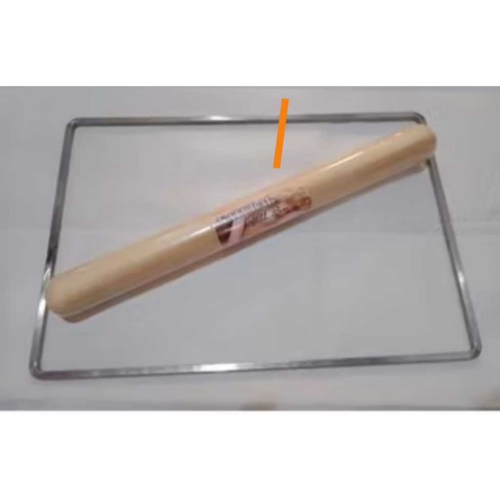 loyanglaku BINGKAI PERATA ADONAN KUE KERING TEBAL 0,5 CM + ROLLPIN / BINGKAI KUE KERING 1 SET handma