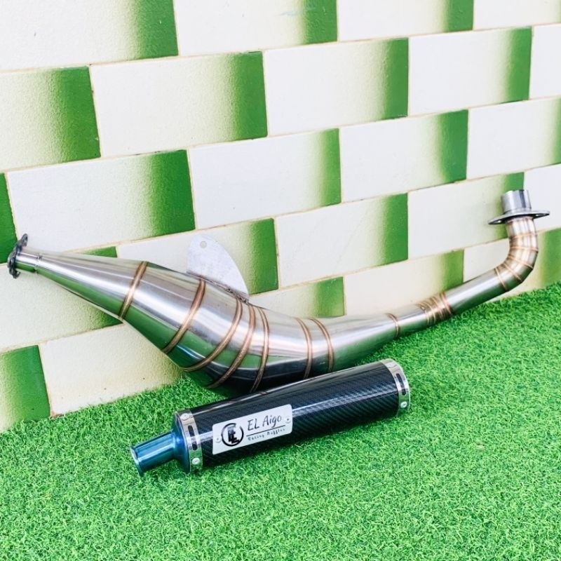 Knalpot EL AIGO Y-1 Y-2 Yamaha F1z R FizR Sigma SIGMA Alfa Force1 Tornado Crystal Bravo Rc100 RC80 2