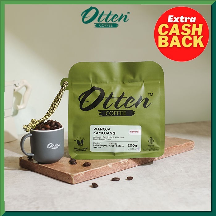 

Kopi Arabica Wanoja Kamojang Natural Process 200g - Otten Coffee - Wholebean