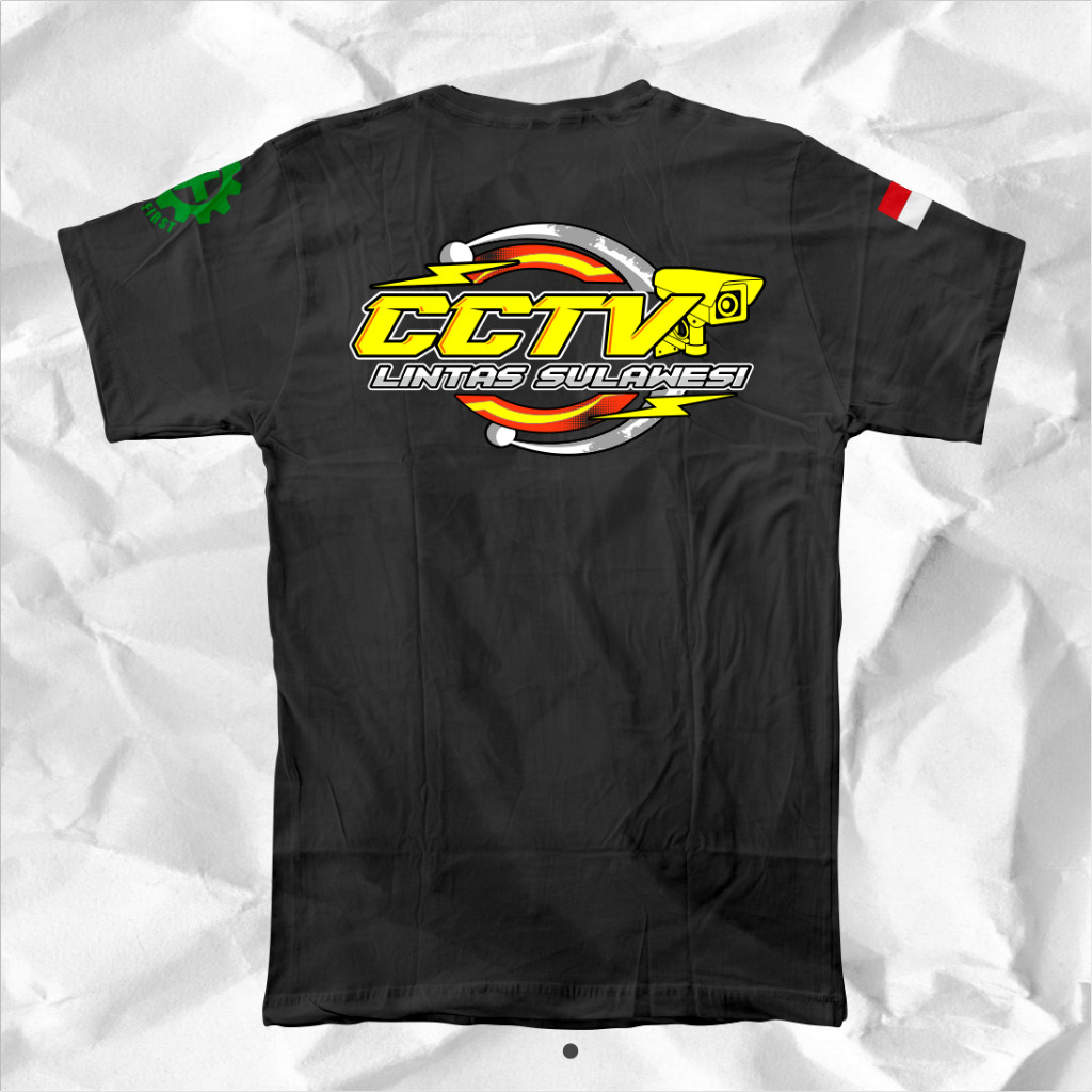 Baju kaos cctV lintas sulawesi cotton combad